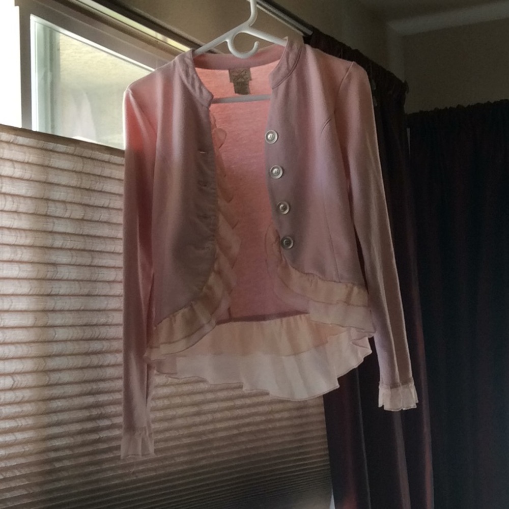 Pretty pink jacket/sweater